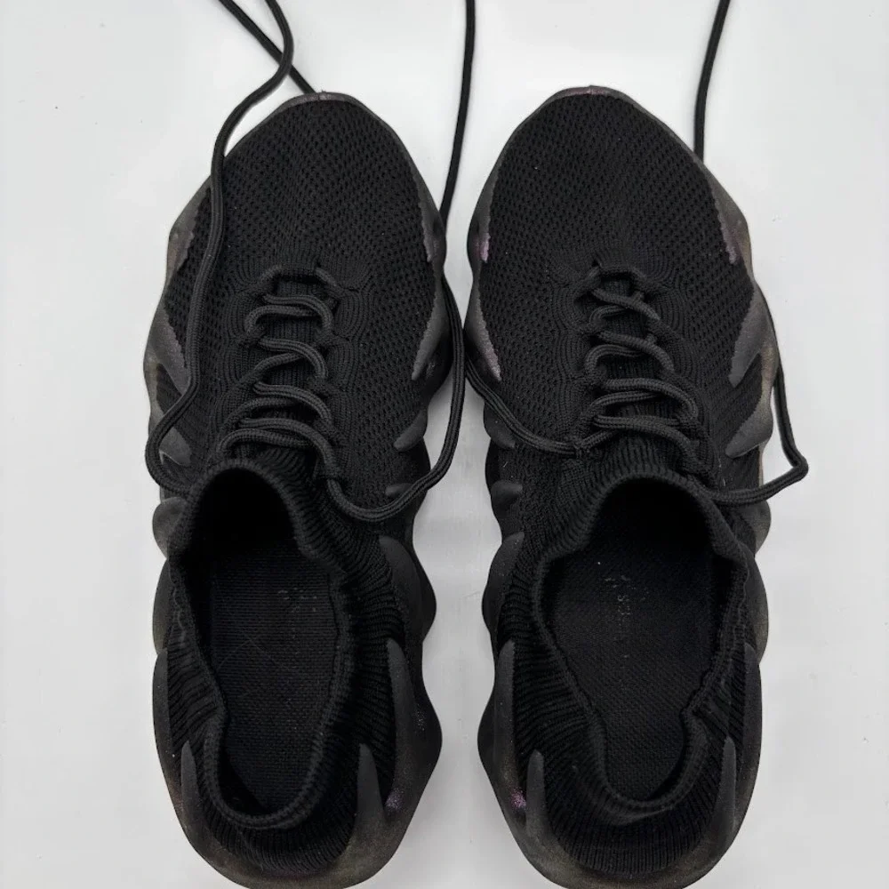 Adidas Yeezy‎ 450 Utility Black Iridescent Purple Claw Sole Sneakers Mens